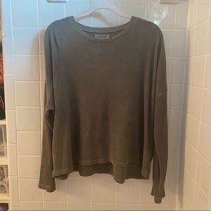 Madewell Waffle pullover sweater